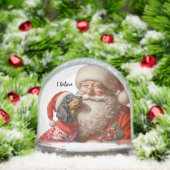 Retro Christmas Dachshund Snow Globe (クリスマス)