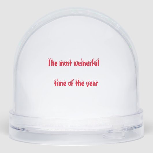 Retro Christmas Dachshund Snow Globe (裏面)