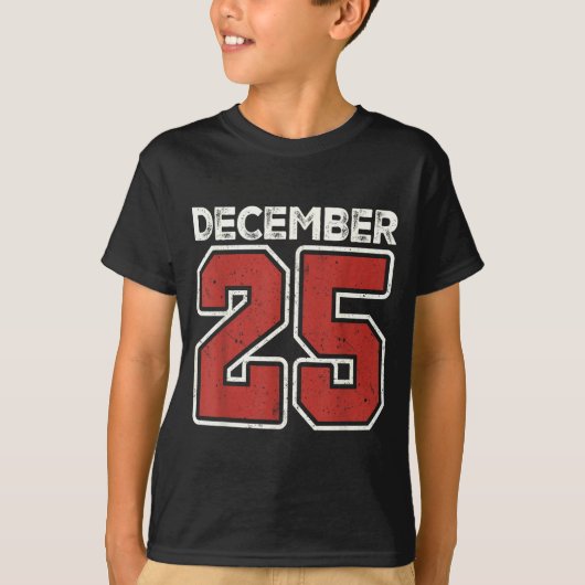 Retro Christmas December 25 Xmas Matching For Men Tシャツ (正面)
