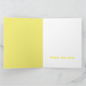 “Retro Christmas Greeting Card – Santa with Gifts” カード (内部)