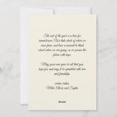 Retro Christmas Holiday  Custom Photo & Message  シーズンカード (裏面)