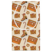 Retro Christmas Joy スモールペーパーバッグ (裏面)