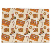 Retro Christmas Joy ラージペーパーバッグ (裏面)