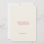 Retro Christmas Martini Gingerbread シーズンカード (裏面)