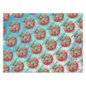 Retro Christmas, Mele Kalikimaka Hula Dancer テーブルクロス (正面(横))