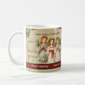 Retro Christmas Mug Angel Gift for Her Keepsake コーヒーマグカップ (左)