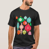 Retro Christmas Ornaments Mid Century Modern  Tシャツ (正面)