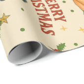 Retro Christmas Pin-Up Wrapping Paper ラッピングペーパー (ロールコーナー)