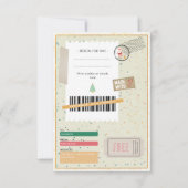 Retro Christmas Presents Xmas Ticket Gift Coupon (正面)