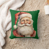 Retro Christmas Santa Claus クッション (ブランケット)