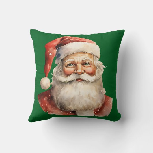 Retro Christmas Santa Claus クッション (裏面)