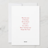 Retro Christmas Santa Claus シーズンカード (裏面)