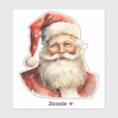 Retro Christmas Santa Claus シール (シート)