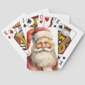 Retro Christmas Santa Claus トランプ (裏面)