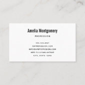 Retro Christmas Santa Claus 名刺 (裏面)