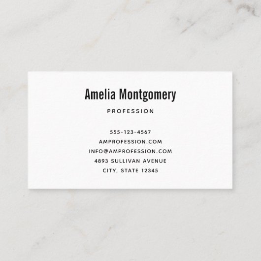 Retro Christmas Santa Claus 名刺 (裏面)