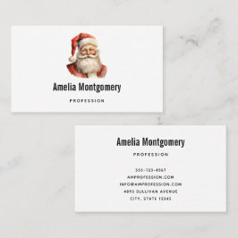 Retro Christmas Santa Claus 名刺