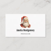 Retro Christmas Santa Claus 名刺 (正面)