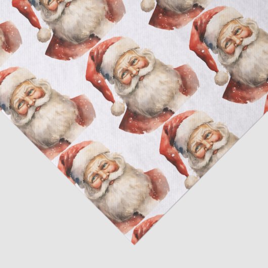 Retro Christmas Santa Claus Pattern 薄葉紙 (詳細)