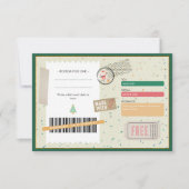 Retro Christmas Stocking Family Xmas Gift Coupon (正面)