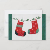 Retro Christmas Stocking Family Xmas Gift Coupon (裏面)