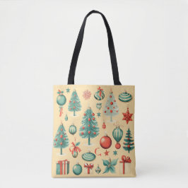 Retro Christmas Tote トートバッグ