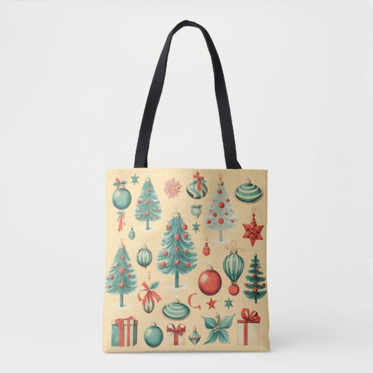 Retro Christmas Tote トートバッグ (正面)