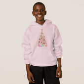 Retro Christmas Tree Basic Hooded Sweatshirt (正面フル)