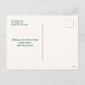 Retro Christmas Tree Holiday Photo Postcard シーズンポストカード (裏面)