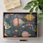 Retro Christmas Tree Ornaments 薄葉紙 (ギフト)