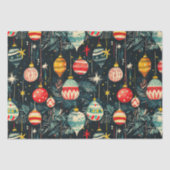 Retro Christmas Tree Ornaments 薄葉紙 (正面)