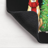 Retro Christmas Whippet Santa Reindeer Dog Lover  マウスパッド (コーナー)