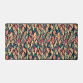 Retro Chromatic Leaf Cascade デスクマット (正面)