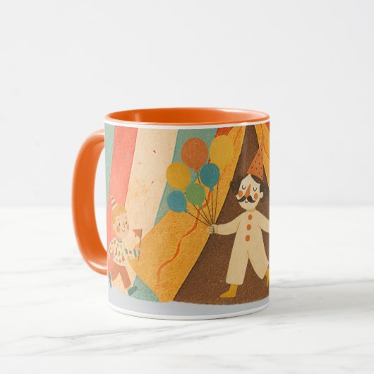 Retro Circus Mug マグカップ (正面左)