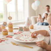 Retro Circus Theme Birthday Paper Napkins スタンダードカクテルナプキン
