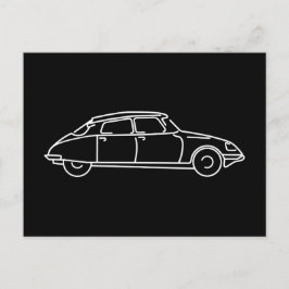 Retro Citroen DS 19 der Haifisch T-Shirt ポストカード