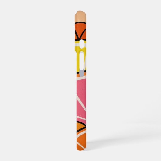 Retro Citrus Horizon iPhone 16ケース (左側面)