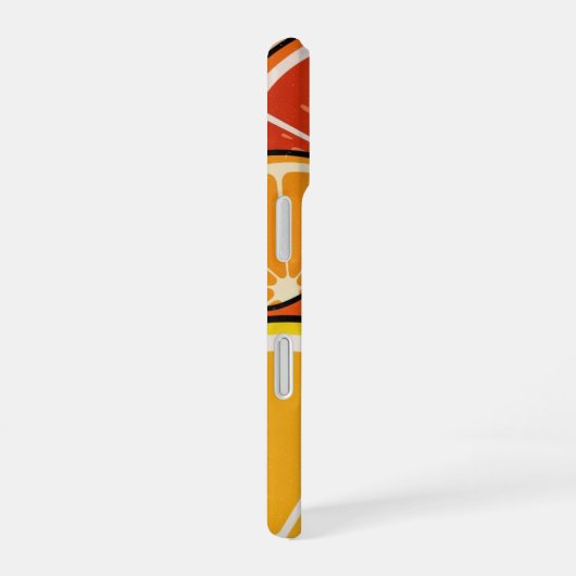 Retro Citrus Horizon iPhone 16ケース (右側面)