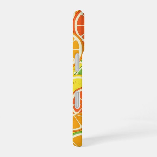 Retro Citrus Slice iPhone 16ケース (右側面)
