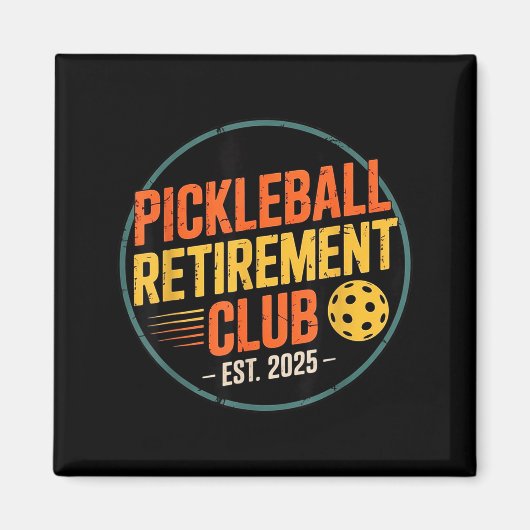 Retro Ckleball Retirement Club Apparel Retro Vinta マグネット (正面)