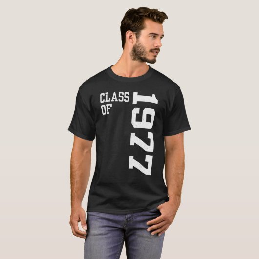 Retro Class of 1977 Senior High School Reunion Vin Tシャツ (正面フル)