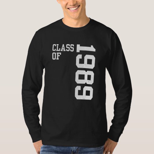 Retro Class of 1989 Senior High School Reunion Vin Tシャツ (正面)