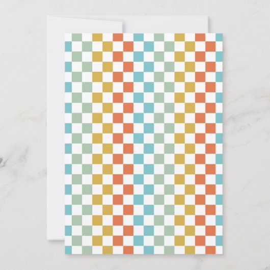 Retro Class of Congrats Graduation 招待状 (裏面)