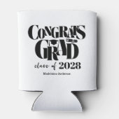 Retro Class of Congrats Graduation 缶クーラー (裏面)