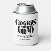 Retro Class of Congrats Graduation 缶クーラー (缶裏面)