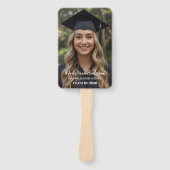 Retro Class of Congrats Graduation Photo  ハンドファン (正面)