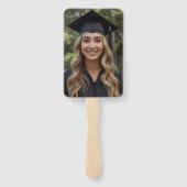 Retro Class of Congrats Graduation Photo  ハンドファン (裏面)