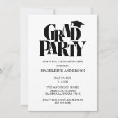 Retro Class of Congrats Graduation Photo 招待状 (正面)