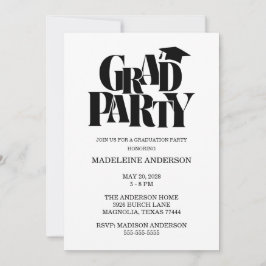 Retro Class of Congrats Graduation Photo 招待状