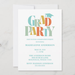 Retro Class of Congrats Graduation Photo 招待状